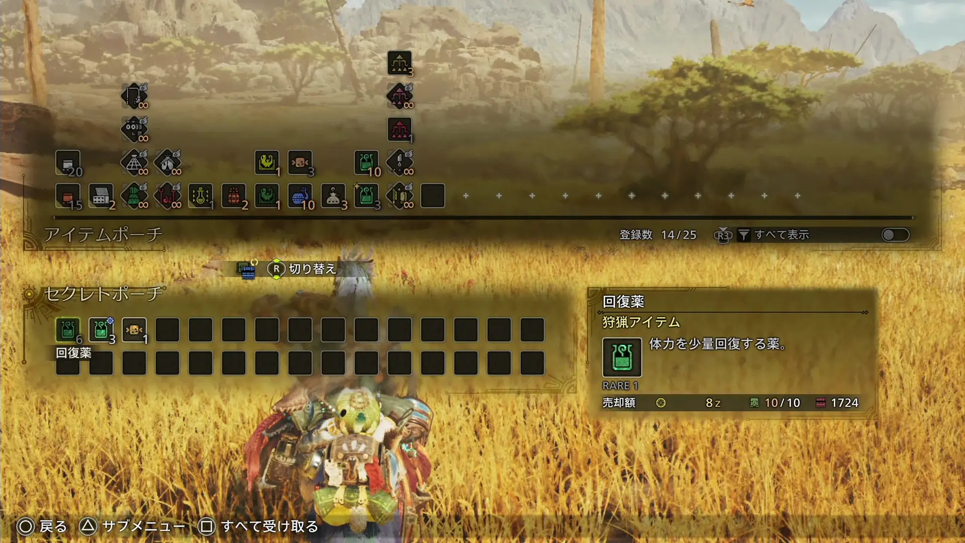 モンハンワイルズ セクレトポーチ（支給品）